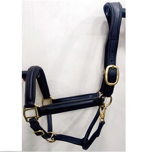 Licou de cheval en cuir de Style selle anglaise chaude et à la mode avec casque anatomique MVE-LH-0222 EQUIHAWK Design fantaisie rembourré doux - Product Image 1