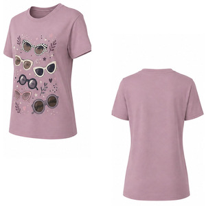 T-shirt imprimé pour femme en gros, T-shirt graphique personnalisé en coton doux, col rond, manches courtes, décontracté, mode streetwear, fabricant - Product Image 6