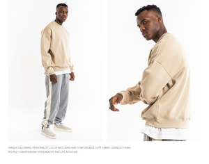 Sudadera Personalizada con Cuello Redondo y 82% Algodón para Hombre, Sudaderas con Capucha para Hombre para la Temporada de Otoño - Product Image 4