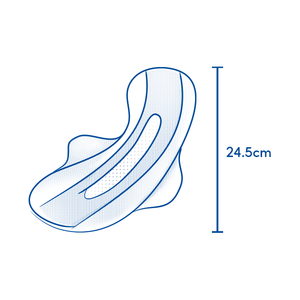 Toalla Sanitaria Sanita Premium Maxi Wing de 24.5cm para Uso Diurno, Súper Absorbente, Transpirable y Desechable - Product Image 4