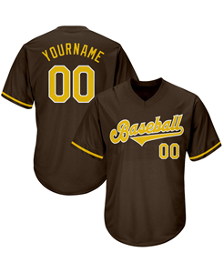Camisetas de Béisbol Personalizadas de Alta Calidad para Hombre, Transpirables, 100% Poliéster, con Logotipo Frontal, Cuello en V, Precio Económico al por Mayor, MOQ Bajo - Product Image 1