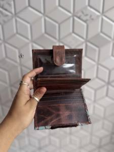 Real Cowhide Fur Leather Clutch Carving Leather New Arrival Stylish Multi Uses Western Hot Sale <b>Small</b> <b>Wallets</b> for Women - Product Image 6