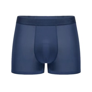 Calzoncillos bóxer de algodón y spandex de color sólido para hombre, ropa interior transpirable, suave y elástica, proveedor OEM, venta al por mayor, ropa interior a granel. - Product Image 5