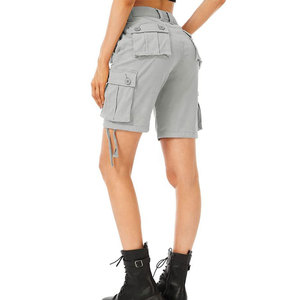 Shorts cargo pour femmes personnalisés en gros, 100% coton, couleur unie, qualité supérieure, nouvelle mode, fermeture boutonnée, coupe classique - Product Image 6