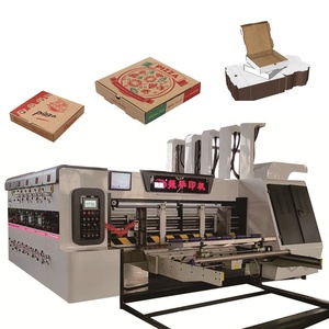 SYKM Machine d'impression, rainurage et découpe avancée 3 couleurs pour boîtes à <span class=keywords><strong>pizza</strong></span> et à fruits - Product Image 2