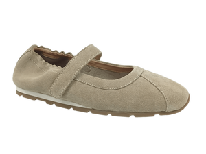 Dlords Zapatos planos Mary Jane de cuero de ante verde oliva para mujer, con punta cuadrada, correa en el tobillo, cómodos, transpirables, informales, para todas las estaciones - Product Image 1