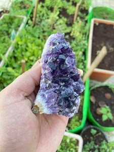 Deep Purple Amethyst Druzy <b>Cluster</b> | Natural Quartz <b>Crystal</b> Geode | Polished | Feng Shui Mineral Display Decor & Gift Rajasthan - Product Image 2