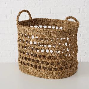 Ensemble de 2 paniers à linge en osier tressé à la main avec poignées, paniers de rangement faits à la main, vente en gros, écologiques, fabriqués au Vietnam - Product Image 5