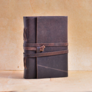High Quality Vintage Style Leather Bound Notebook White Cotton Paper <b>Journal</b> for <b>Writing</b> & Sketching Perfect Gift for Painting - Product Image 1