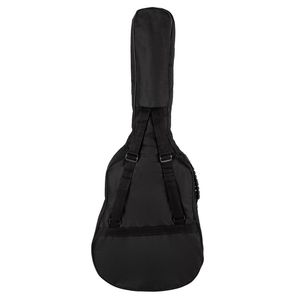 Borsa Imbottita Nera da 41 Pollici per Chitarra Acustica con Chiusura a Cerniera in Pelle, Nylon, Poliestere Oxford - per Strumenti Basso - Product Image 2