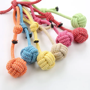 Factory Wholesale Supplied Durable Washable Braided 2 Knot Cotton <b>Dog</b> Rope <b>Toys</b> 12 Inch Aggressive Chewer <b>for</b> Medium Adult <b>Dogs</b> - Product Image 6