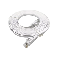 Kabel Patch RJ45 Tipis UTP FTP Cat5e Cat6 Cat6a Cat7 Cat8 Warna-warni OEM Pabrik, Panjang 0.3m 0.5m 1m 3m, Kabel Jumper LAN Kustom
