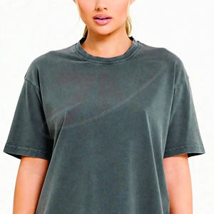Fabricantes de Pakistán, Camisetas para Mujer al por Mayor, Camisetas de Color Gris para Unisex, Corte Regular, Lisas, Teñidas, Camisetas de Marca para Mujer - Product Image 4