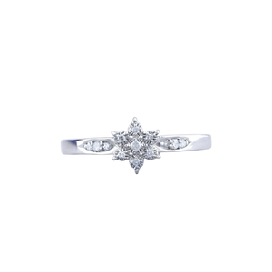 Bague de fiançailles en diamant rond brillant, argent sterling 925, bague classique en moissanite pour femmes - Product Image 1