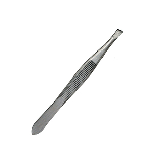 High Quality Stainless Steel 1 Piece Eyelash and Eyebrow Tweezers Set Professional Use Best Price with <b>Leather</b> Pouch - Product Image 4