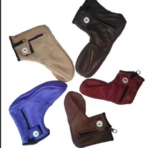 Chaussettes de prière en cuir pour hommes avec fermeture éclair à la cheville, chaussettes religieuses pour la prière au sol, chaudes pour l'hiver, respirantes, usage décontracté - Product Image 5