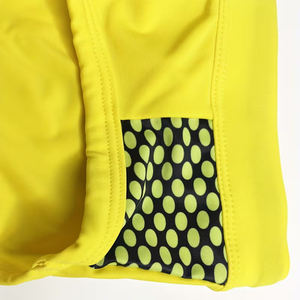 Maillot de bain décontracté d'été pour homme, couleur jaune, confortable, sportif, séchage rapide, uni, 100% polyester, écologique, respirant - Product Image 5