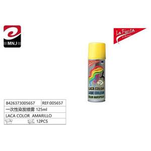 Spray de Color para el Cabello La Fiesta Amarillo 125ml Tinte Temporal para el Cabello para Fiestas - Product Image 2