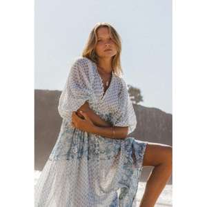 Maxi en coton 100% fait main, motif floral traditionnel Jaal Buti, sculpté à la main avec quatre blocs de bois, artisanat Nora Ode. - Product Image 2