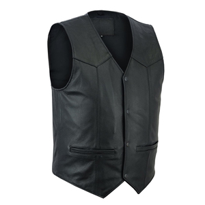 Chaleco de Motocicleta de Cuero para Hombre, Ropa de Club Personalizada con Construcción de Cuero Genuino de Primera Calidad - Product Image 5