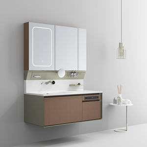 Usine directe luxe pierre artificielle modèle 24D haute qualité résistant à l'eau peint finition salle de bain vanité chambre intelligente - Product Image 5