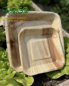 100% Compostable Areca Palm Leaf Dinner <b>Plates</b> | Zero Waste Biodegradable <b>Disposable</b> Wooden Tableware | Chemical Free Eco <b>Plates</b> - Product Image 2