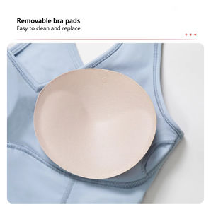 Sujetador Deportivo de Encaje para Mujer, Talla Grande, con Relleno, Cuello en U, Transpirable, para Yoga, Fitness, Gimnasio, Entrenamiento, Ropa Deportiva Cómoda - Product Image 3