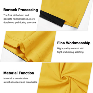 Pantalones Cortos Deportivos para Hombre, Diseño de Entrenamiento, Poliéster, para Gimnasio, Fitness, Running y Ejercicio - Product Image 6