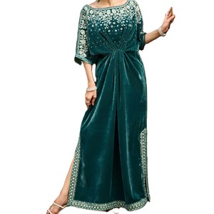 Vestido Kaftán al por Mayor, Ropa Larga y Holgada, Proveedor de Ropa, Fabricante, Fábrica de Producción de Prendas Personalizadas, Kaftán - Product Image 1