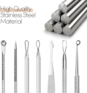 High Quality Beauty Instruments Pimple <b>Extractor</b> Nose Facial <b>Blackhead</b> Whitehead Remover Comedown <b>Tool</b> - Product Image 2