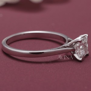 Bague de fiançailles et de mariage solitaire en diamant taille princesse certifié IGI - Or 14 carats - Product Image 5