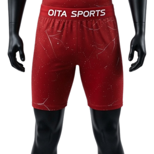 <b>Red</b> White Men Compression T <b>Shirt</b> and Shorts Set Quick Dry Stretch Fitness Training Gym Running Workout Athletic Sportswear - Product Image 5