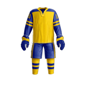 Uniforme de hockey sobre hielo de equipo personalizado de alta calidad Nuevo diseño con nombre OEM Material de poliéster Impresión por sublimación Uniforme de hockey sobre hielo - Product Image 4