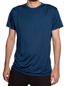 T-shirt à manches courtes gris pour homme, 100% coton, col rond, coupe décontractée, longueur normale, style uni - Product Image 6