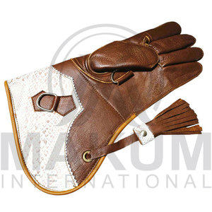 Gants de Falconerie en Cuir Double Couche Écologiques de Haute Qualité avec Logo Personnalisé pour Toutes Saisons – Sécurité Hivernale pour la Falconerie - Product Image 3