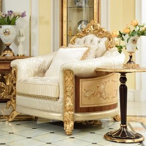 Hot Sale Luxury Langham Traditional European Wood Sectional <b>Sofa</b> Set with Elegant Carved Design for Apartment Living Room <b>Hotel</b> - Product Image 4