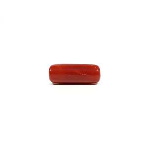 Natural Red Coral Oval Cabochon 7.2 Carat Loose Gemstone for Fine Jewelry - Product Image 2