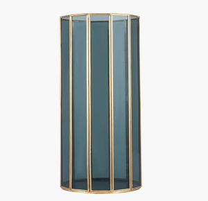 ACUBE INDUSTRIES Handmade 2-color Printed Set 2 Hanging Decorative Metal <b>Lantern</b> <b>Lamps</b> T-Light Candle Stand Candle Jar for Home - Product Image 4