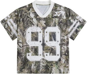 Camiseta de Fútbol de Manga Corta con Cuello en V, Número 99, Transpirable, Absorbe la Humedad, Impresión por Transferencia de Calor, 100% Poliéster, para Hombre Adulto - Product Image 6