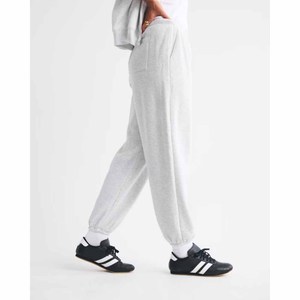 <b>Women</b> Casual <b>Harem</b> <b>Pants</b> Solid Color Fleece Elastic Waist Loose Fit Full Length Mid Waist With Pockets Autumn Style - Product Image 1