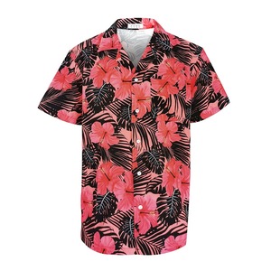 Custom Hawaiian Beach <b>Shirt</b> for Men with Tropical Print Short Sleeve <b>Button</b> Up Summer Vacation <b>Shirt</b> OEM Wholesale Supplier - Product Image 1