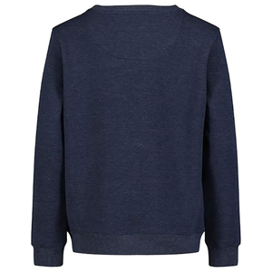OEM Wholesale Gray Crew Neck <b>Sweatshirt</b> With Red And <b>White</b> Stripes Regular Fit Unisex Knitted Pullover Casual Autumn Wear - Product Image 4