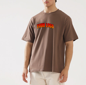 Camiseta de Alta Calidad al por Mayor, Personalizada, 100% Algodón, Impresión de Logotipo para Hombre, Camisetas Lisas Estampadas, Camiseta Blanca y Negra - Product Image 1