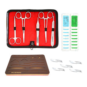 Kit de Práctica de Sutura de Acero Inoxidable de Primera Calidad, Instrumentos Médicos Completos para Estudiantes de Medicina y Entrenamiento Profesional - Product Image 1