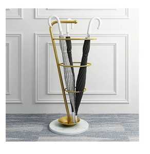 Soporte de metal negro minimalista para paraguas, ahorrador de espacio, soporte de pared para paraguas, moderno soporte para bastones para entrada u oficina - Product Image 3