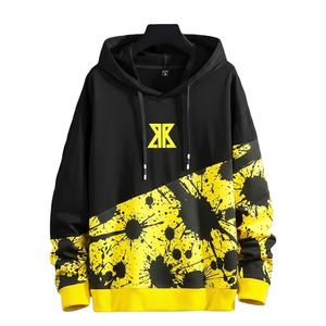 เสื้อฮู้ดผู้ชายทรงหลวมพิมพ์ลายตัวอักษร แขนยาว สวมใส่สบายๆ สำหรับฤดูใบไม้ผลิและฤดูใบไม้ร่วง ขายส่ง - Product Image 2