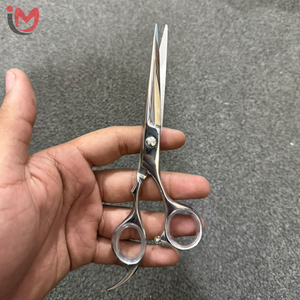 Ciseaux de coiffure professionnels pour salon, en acier inoxydable à haute teneur en carbone, lame tranchante, pour droitiers, manche court, IMANS - Product Image 5