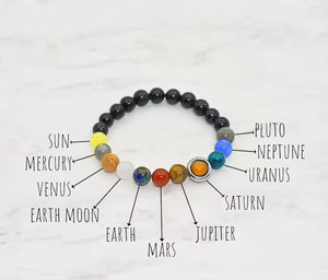 Pulsera de Piedras Naturales Hechas a Mano, Pulsera Elástica de Gemas Coloridas, Joyería de Cristal Curativo para Mujeres y Hombres - Product Image 3