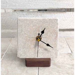 Reloj de Mesa Decorativo de Mármol Exclusivo TCE, Hecho a Mano, Decoración Interior Premium para Escritorio y Reloj, Modelo A-Raz-006 - Product Image 6