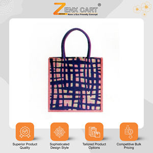 Bolsas de Compras de Yute Ecológicas Personalizables de Calidad Original de la India al por Mayor con Diseño de Logotipo Personalizado y Embalaje a Granel - Product Image 2